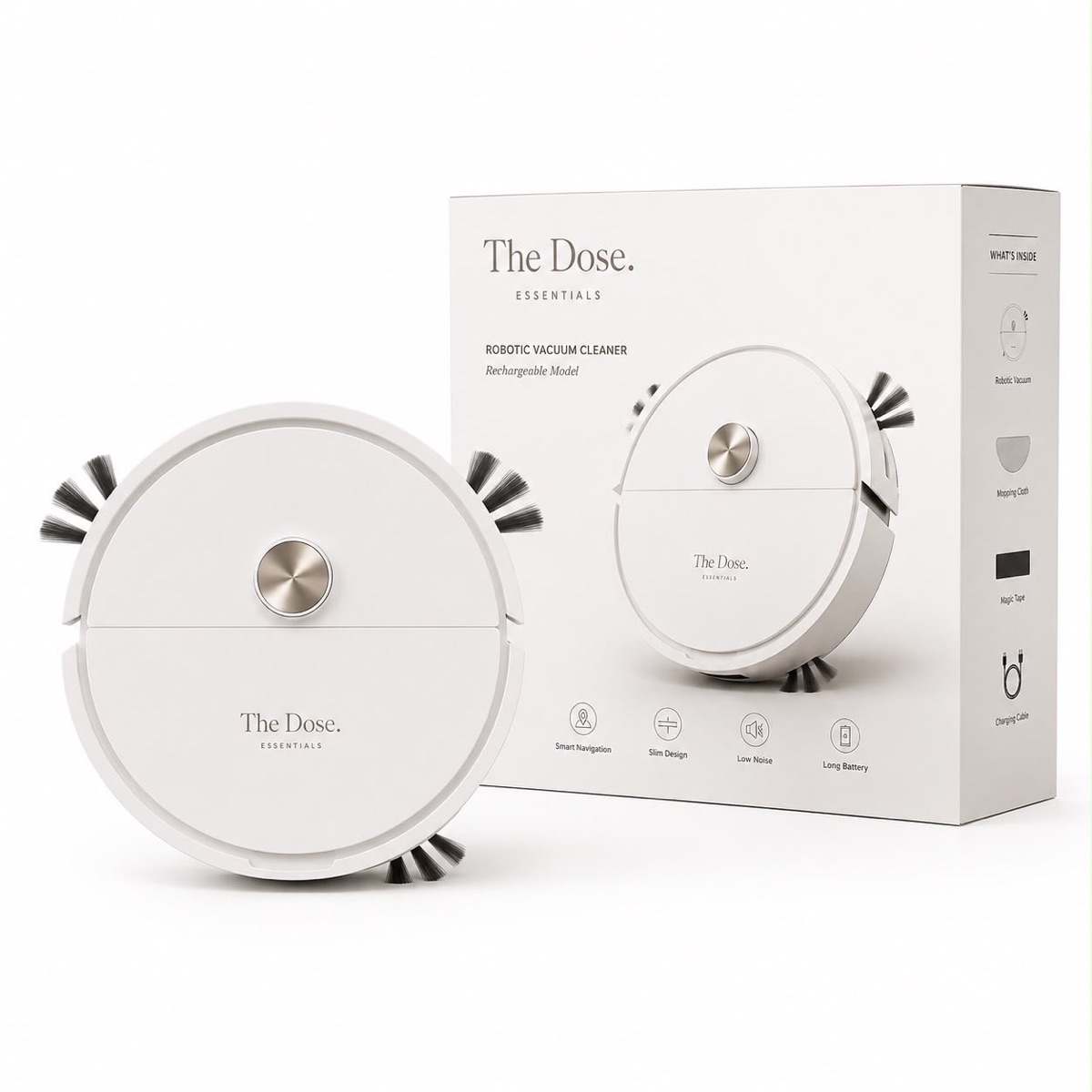 Robotic vacuum with packaging